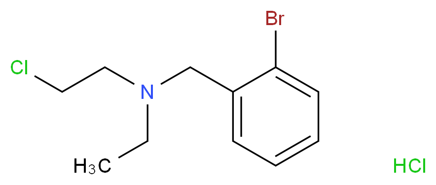 N-(2-Chloroethyl)-N-ethyl-2-bromobenzylamine hydrochloride_分子结构_CAS_40616-75-9)