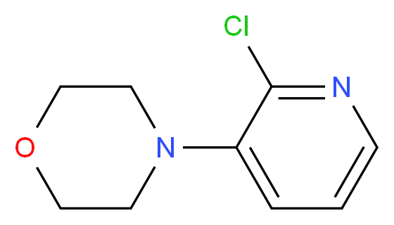 4-(2-chloropyridin-3-yl)morpholine_分子结构_CAS_54231-44-6