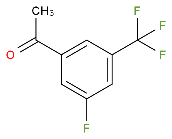 3'-氟-5'-(三氟甲基)苯乙酮_分子结构_CAS_202664-54-8)