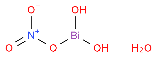 次硝酸铋(III) 一水合物_分子结构_CAS_13595-83-0)