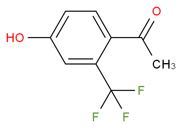 1-[4-hydroxy-2-(trifluoromethyl)phenyl]ethan-1-one_分子结构_CAS_220227-53-2