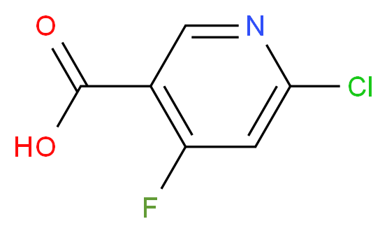 6-chloro-4-fluoronicotinic acid_分子结构_CAS_1060809-30-4)