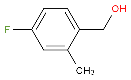 4-氟-2-甲基苯甲醇_分子结构_CAS_80141-91-9)