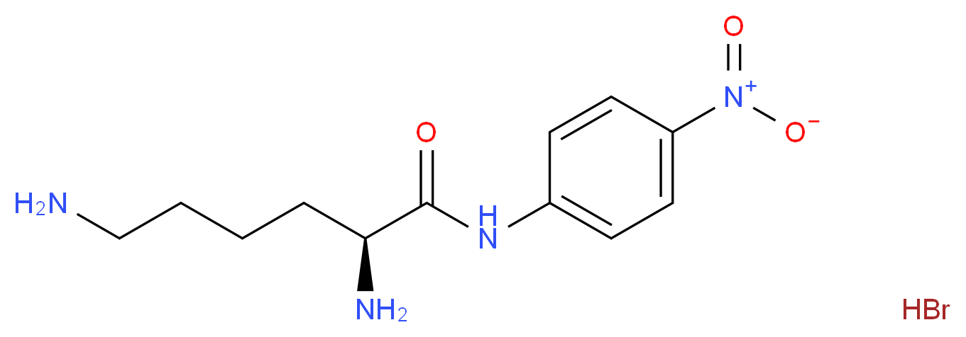 (2S)-2,6-diamino-N-(4-nitrophenyl)hexanamide hydrobromide_分子结构_CAS_40492-96-4