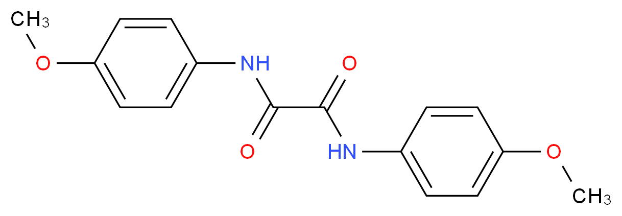 N,N'-bis(4-methoxyphenyl)ethanediamide_分子结构_CAS_3299-63-6