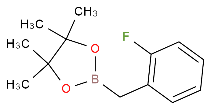 2-(2-fluorobenzyl)-4,4,5,5-tetramethyl-1,3,2-dioxaborolane_分子结构_CAS_517920-60-4)