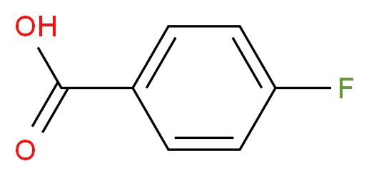 4-Fluorobenzoic acid_分子结构_CAS_)