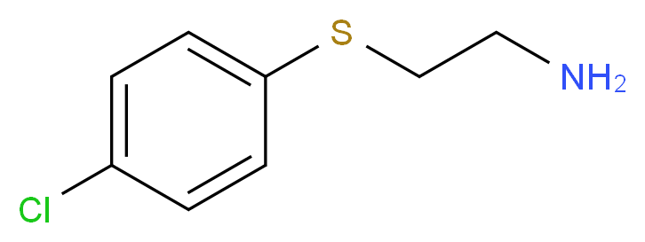 2-[(4-Chlorophenyl)thio]ethanamine_分子结构_CAS_36155-35-8)