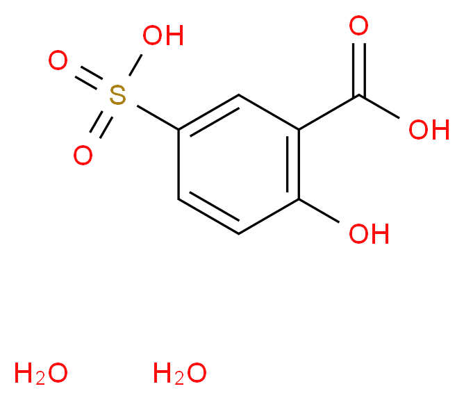 5-磺酸基水杨酸二水合物_分子结构_CAS_5965-83-3)