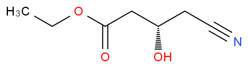 (S)-(+)-4-氰-3-羟基丁酸乙酯_分子结构_CAS_312745-91-8)