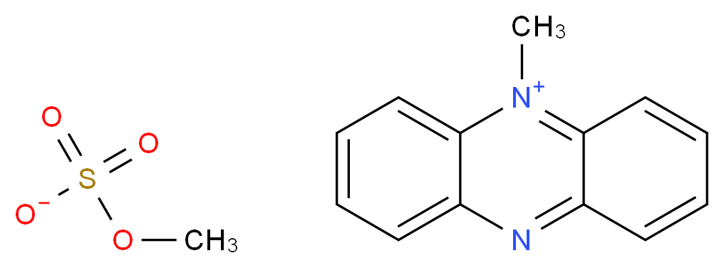 5-methylphenazin-5-ium methyl sulfate_分子结构_CAS_299-11-6