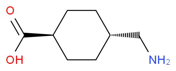 (1r,4r)-4-(aminomethyl)cyclohexane-1-carboxylic acid_分子结构_CAS_1197-18-8