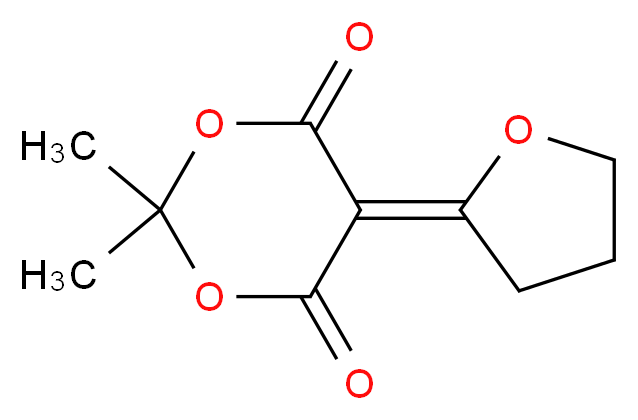 2,2-Dimethyl(2-tetrahydrofurylidene)-1,3-dioxane-4,6-dione_分子结构_CAS_145122-43-6)