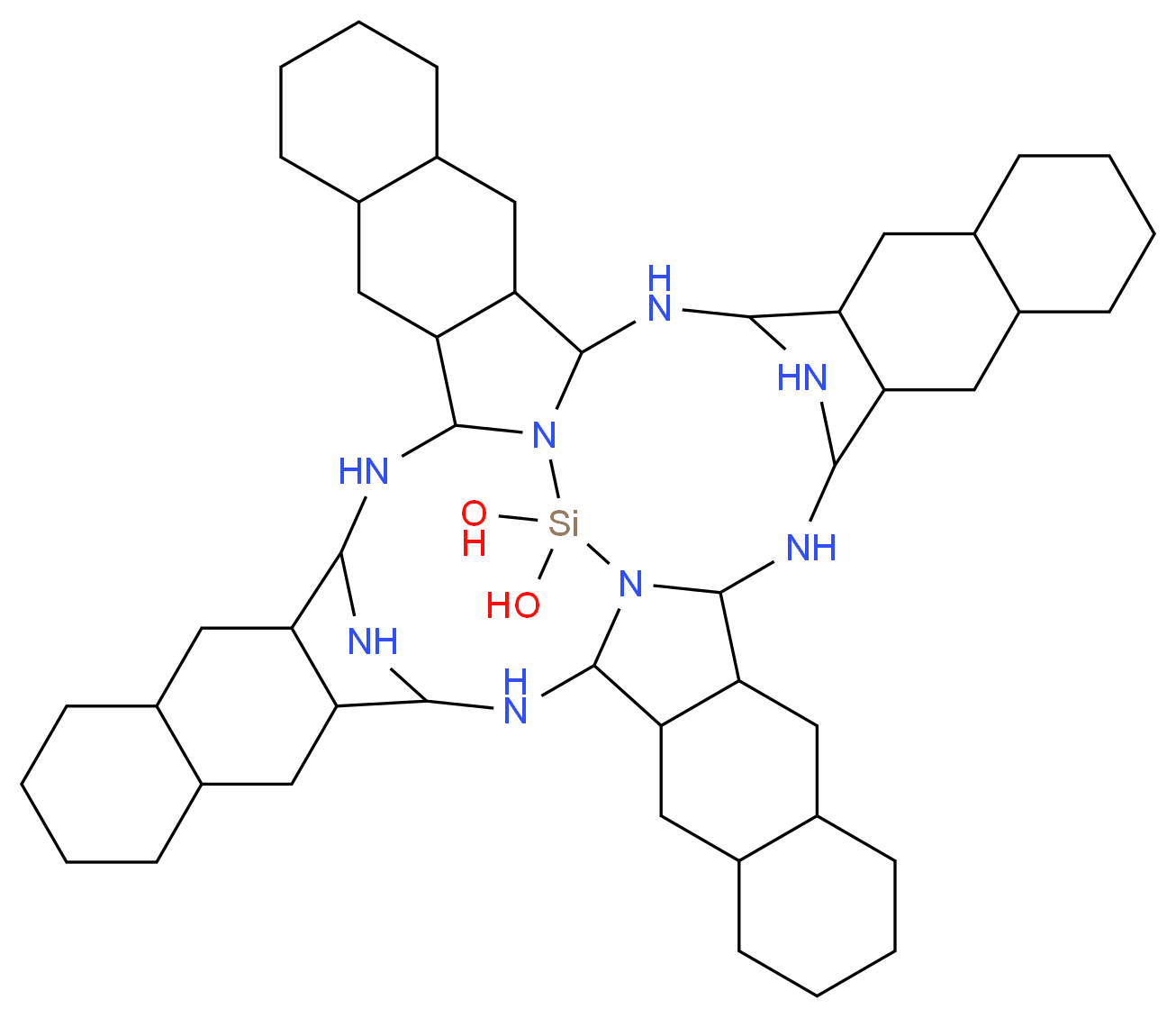 2,3-萘醛菁二氢氧化硅_分子结构_CAS_92396-90-2)