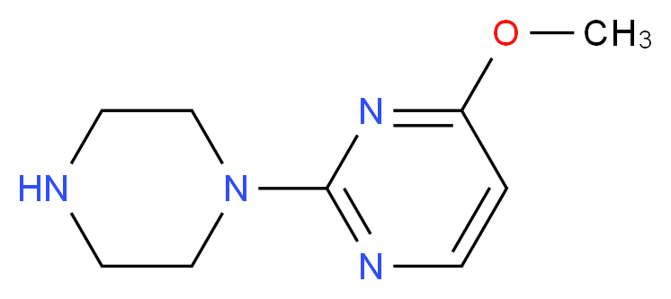 4-methoxy-2-(piperazin-1-yl)pyrimidine_分子结构_CAS_)