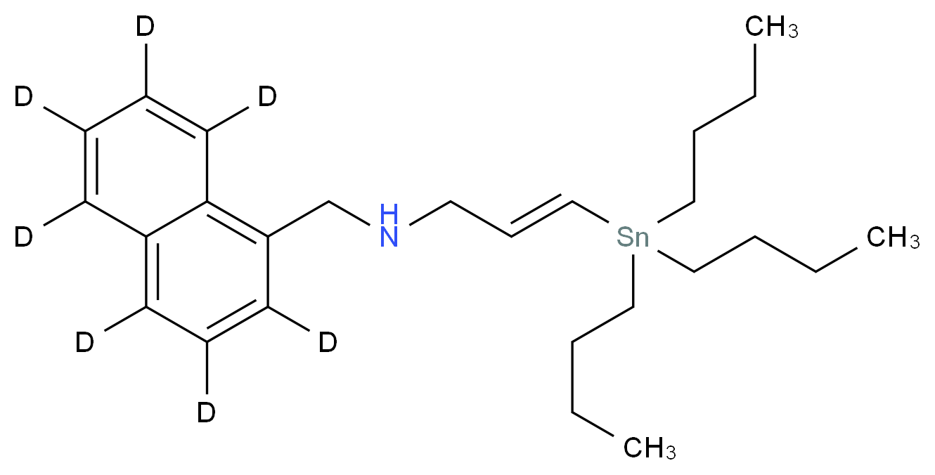 [(<sup>2</sup>H<sub>7</sub>)naphthalen-1-ylmethyl][(2E)-3-(tributylstannyl)prop-2-en-1-yl]amine_分子结构_CAS_1310383-84-6