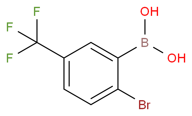 2-Bromo-5-(trifluoromethyl)benzeneboronic acid 96%_分子结构_CAS_957034-38-7)