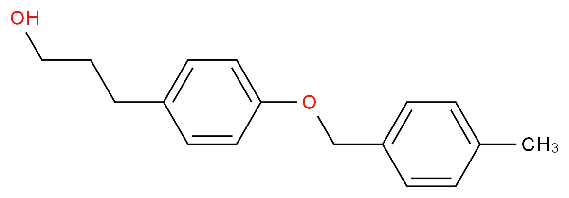 3-[4-(4-methylbenzyloxy)phenyl]-1-propanol_分子结构_CAS_)