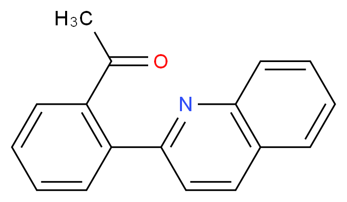 1-(2-quinolin-2-ylphenyl)ethanone_分子结构_CAS_)