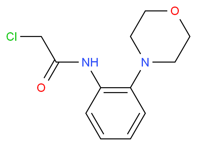 2-Chloro-N-(2-morpholin-4-yl-phenyl)-acetamide_分子结构_CAS_303151-23-7)