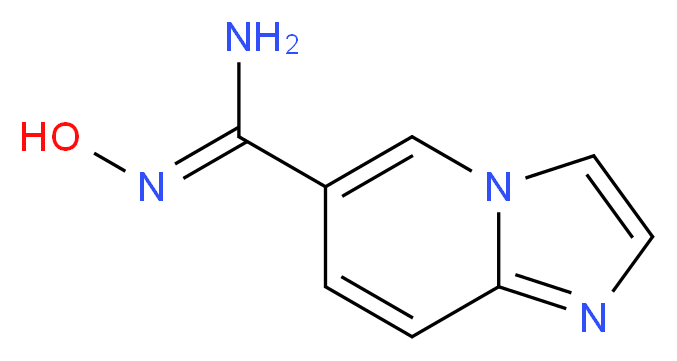 N'-Hydroxyimidazo[1,2-a]pyridine-6-carboximidamide 95%_分子结构_CAS_)