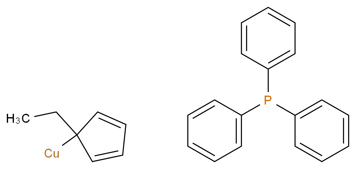 (1-ethylcyclopenta-2,4-dien-1-yl)copper; triphenylphosphane_分子结构_CAS_308847-89-4