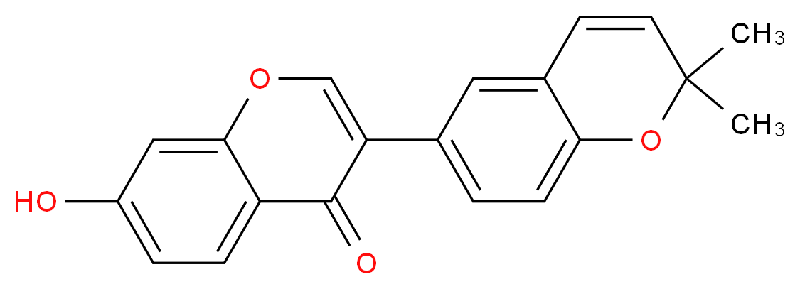 3-(2,2-dimethyl-2H-chromen-6-yl)-7-hydroxy-4H-chromen-4-one_分子结构_CAS_53947-92-5