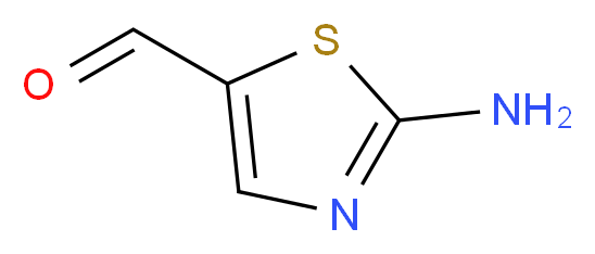 2-Amino-thiazole-5-carbaldehyde_分子结构_CAS_1003-61-8)