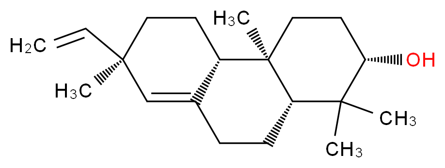 (2S,4aR,4bS,7R,10aR)-7-ethenyl-1,1,4a,7-tetramethyl-1,2,3,4,4a,4b,5,6,7,9,10,10a-dodecahydrophenanthren-2-ol_分子结构_CAS_4728-30-7