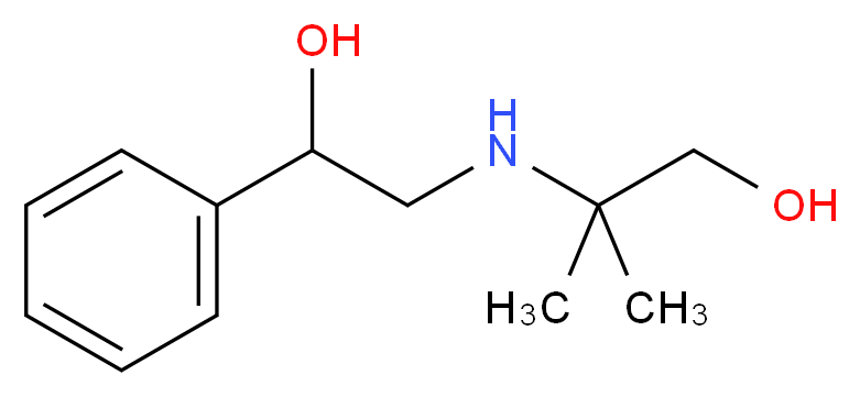 2-[(2-hydroxy-2-phenylethyl)amino]-2-methylpropan-1-ol_分子结构_CAS_36981-91-6