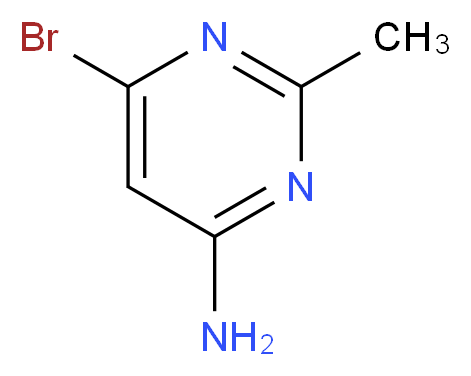 4-Amino-6-bromo-2-methylpyrimidine_分子结构_CAS_1161763-15-0)