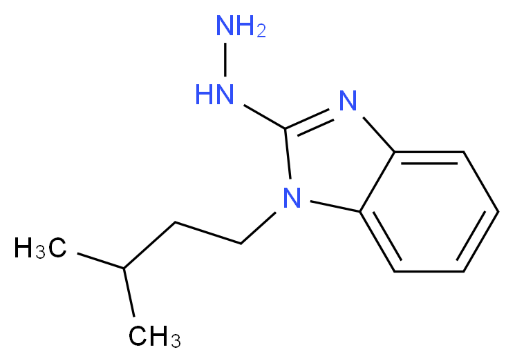 2-hydrazino-1-(3-methylbutyl)-1H-benzimidazole_分子结构_CAS_615281-73-7)