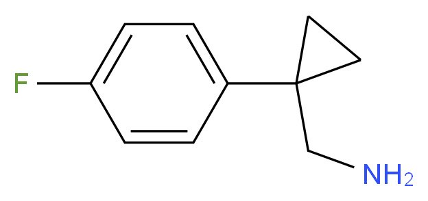 [1-(4-fluorophenyl)cyclopropyl]methanamine_分子结构_CAS_75180-46-0