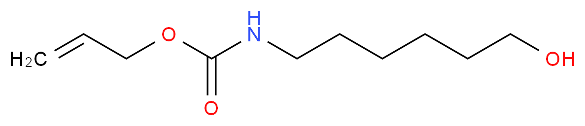 6-(烯丙氧羰基氨基)-1-己醇_分子结构_CAS_146292-92-4)