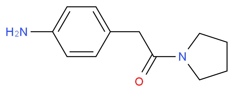 4-(2-oxo-2-pyrrolidin-1-ylethyl)aniline_分子结构_CAS_926265-87-4)