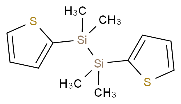 二(2-噻吩)-1,1,2,2-四甲基二硅烷_分子结构_CAS_124733-24-0)