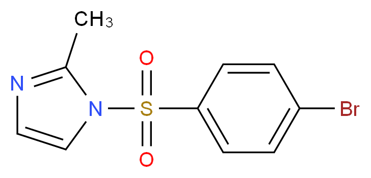 1-(4-bromobenzenesulfonyl)-2-methyl-1H-imidazole_分子结构_CAS_324776-97-8