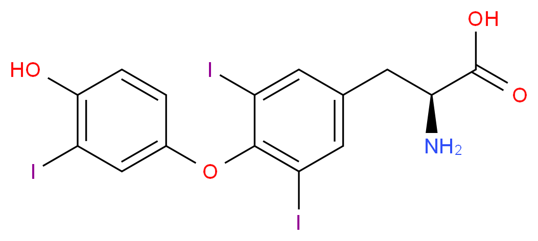 3,3′,5-三碘代-L-甲状腺原氨酸_分子结构_CAS_6893-02-3)