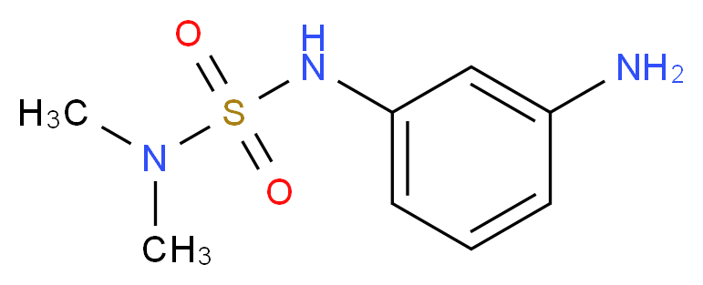 N′-(3-Aminophenyl)-N,N-dimethylsulfamide_分子结构_CAS_57947-00-9)