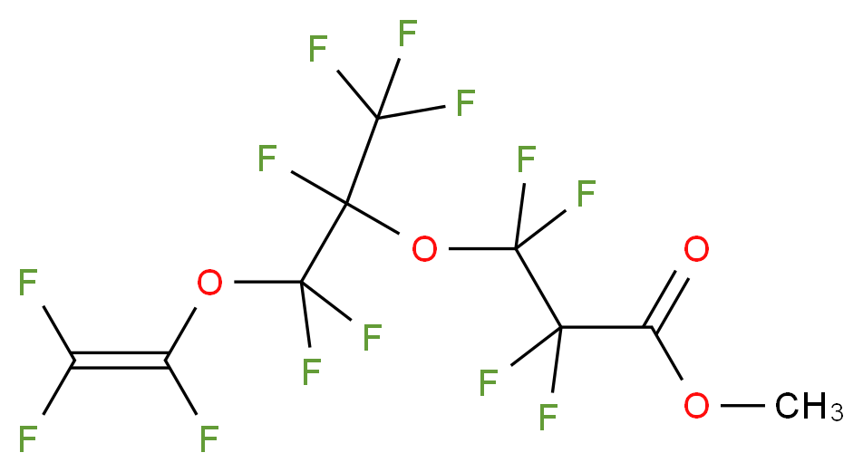 Methyl perfluoro(5-methyl-4,7-dioxanon-8-enoate)_分子结构_CAS_63863-43-4)