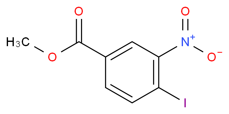 4-碘-3-硝基苯甲酸甲酯_分子结构_CAS_89976-27-2)