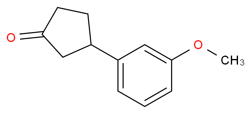 3-(3-Methoxyphenyl)cyclopentanone_分子结构_CAS_)