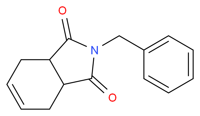 2-Benzyl-3a,4,7,7a-tetrahydro-1H-isoindole-1,3(2H)-dione_分子结构_CAS_130076-29-8)