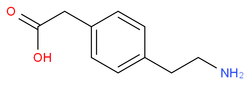 [4-(2-AMINO-ETHYL)-PHENYL]-ACETIC ACID_分子结构_CAS_99075-24-8)