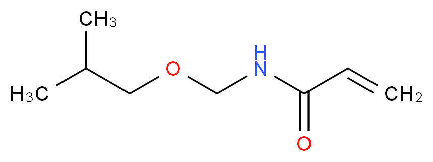 N-[(2-methylpropoxy)methyl]prop-2-enamide_分子结构_CAS_16669-59-3