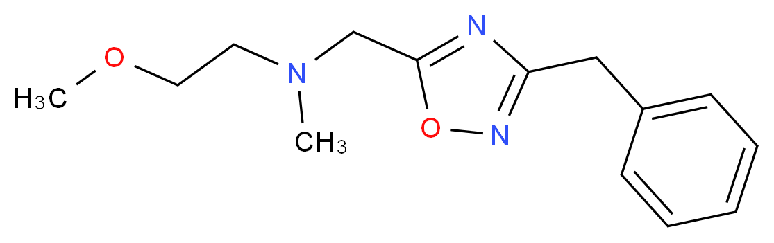 N-[(3-benzyl-1,2,4-oxadiazol-5-yl)methyl]-2-methoxy-N-methylethanamine_分子结构_CAS_)