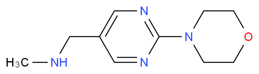 N-methyl-(2-morpholinopyrimidin-5-yl)methylamine_分子结构_CAS_937796-14-0)