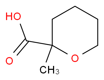 2-methyloxane-2-carboxylic acid_分子结构_CAS_4180-13-6