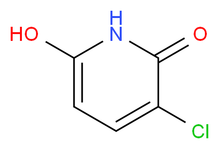 3-chloro-6-hydroxy-1,2-dihydropyridin-2-one_分子结构_CAS_103792-71-8