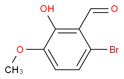 6-溴-2-羟基-3-甲氧基苯甲醛_分子结构_CAS_20035-41-0)